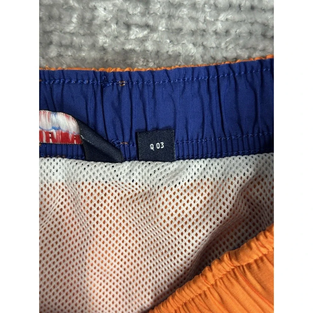 Polo Sport Ralph Lauren Swim Trunks Men's 32 Orange Lined Nylon